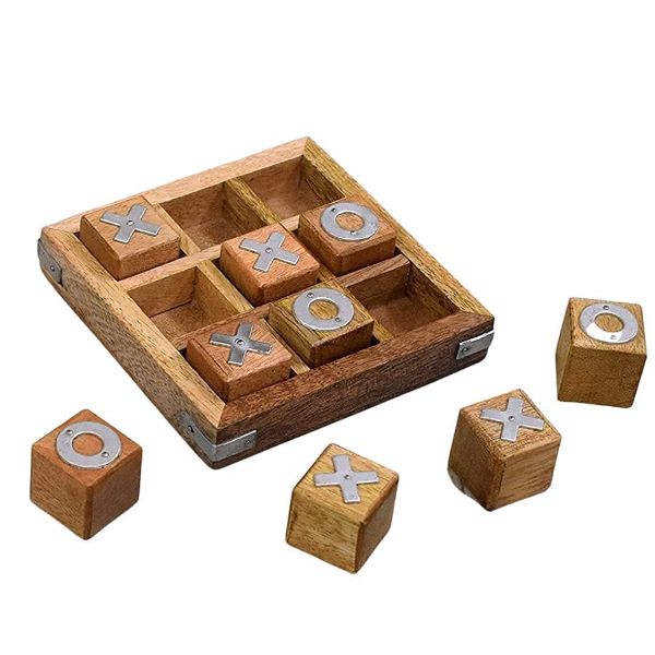 Tic Tac Toe Wooden light